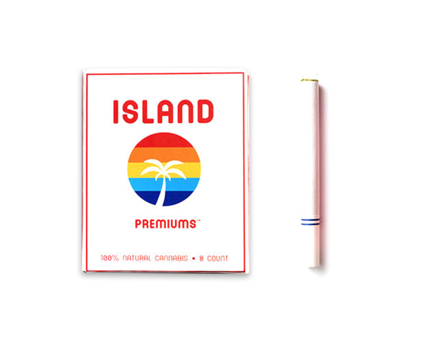 a hoto of island custom pre-roll cigarette tubes